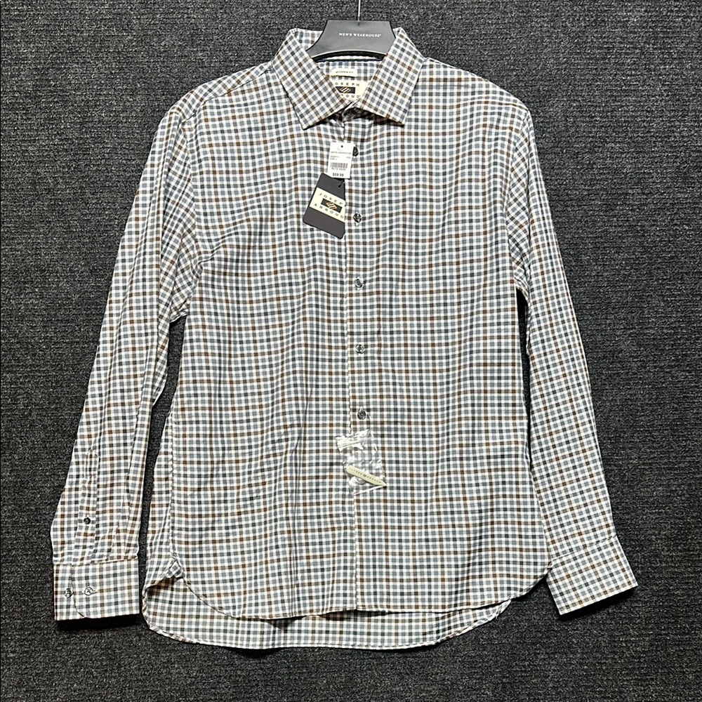 Men's Checkered Shirt - new with tags Joseph Abboud L